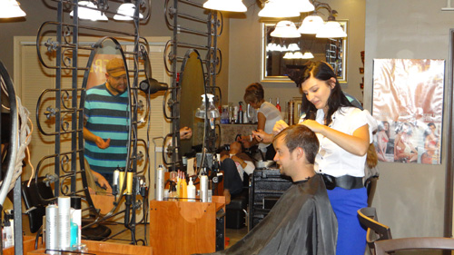 Men as well as women enjoy our services at ReTreat Salon in Oxford, CT